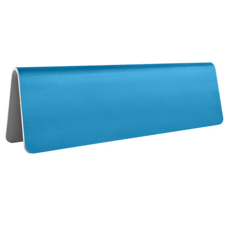 Blanco aluminium tafelbordje Elisto 160x50mm blauw - per stuk