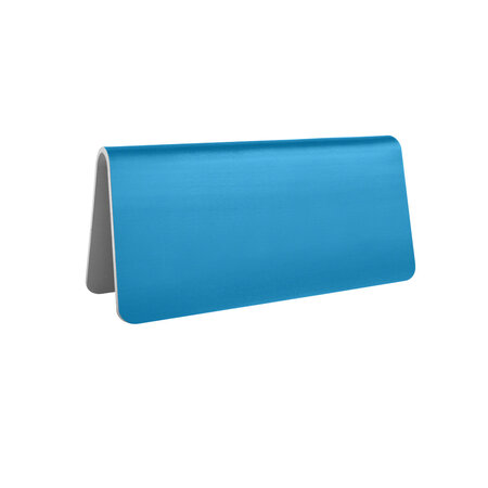 Blanco aluminium tafelbordje Elisto 100x50mm blauw - per stuk