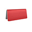Blanco aluminium tafelbordje Elisto 100x50mm rood - per stuk