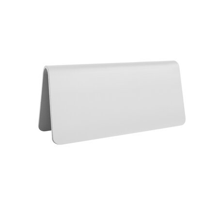 Blanco aluminium tafelbordje Elisto 100x50mm zilver - per stuk