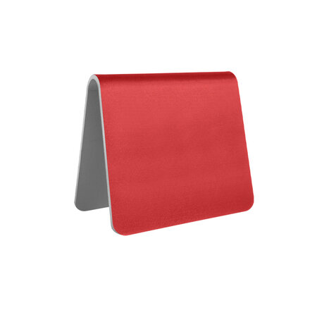 Blanco aluminium tafelbordje Elisto 60x60mm rood - per stuk