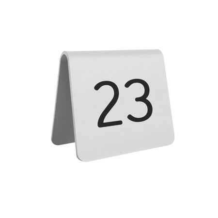 CombiCraft Aluminium tafelnummer Elisto 60x60mm zilver - per stuk