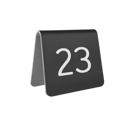 CombiCraft Aluminium tafelnummer Elisto 60x60mm zwart - per stuk