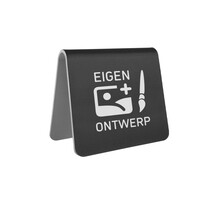 Aluminium tafelbordje Elisto 60x60mm zwart