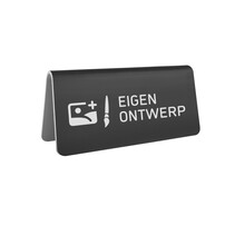 Aluminium tafelbordje Elisto 100x50mm zwart