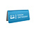 CombiCraft Aluminium tafelbordje Elisto 100x50mm eigen ontwerp blauw