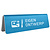 CombiCraft Aluminium tafelbordje Elisto 160x50mm eigen ontwerp blauw
