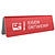 CombiCraft Aluminium tafelbordje Elisto 160x50mm eigen ontwerp rood