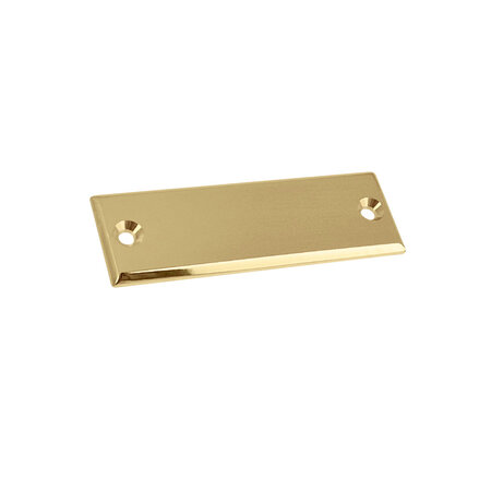 CombiCraft Messing naamplaatje 60x20mm met gravering - per stuk