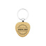 Houten sleutelhanger driehoek 40x40mm met logo  - per stuk