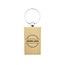 CombiCraft Houten sleutelhanger middel rechthoek 32x51mm met logo - per stuk