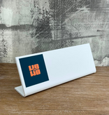 Kelby bureau naambordje met eigen full colour ontwerp - per 1 stuk