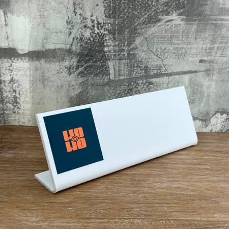 Kelby bureau naambordje met eigen full colour ontwerp - per 1 stuk