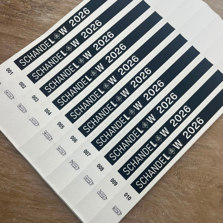 CombiCraft Tyrex polsbandjes met jouw eigen ontwerp - per 100 stuks