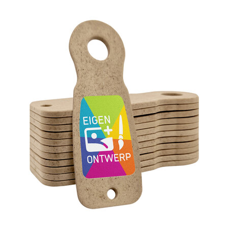 CombiCraft Houtvezel Caddy-Key winkelwagenmunten € 1 formaat eigen ontwerp - per 100 stuk
