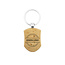 CombiCraft Houten sleutelhanger schild 32x45mm met logo - per stuk