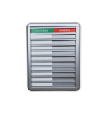 CombiCraft Aluminium aanwezigheidsbord met Aanwezig-Afwezig voor 10 personen - per stuk