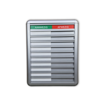 Aanwezig-Afwezig bord 10 namen