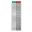 CombiCraft Aluminium aanwezigheidsbord Business met Aanwezig-Afwezig voor 30 personen - per stuk