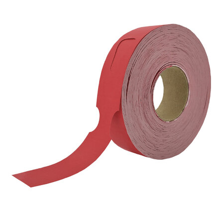 Blanco sleufetiketten 297x48mm met metaaldetectie op rol - per 500 etiketten