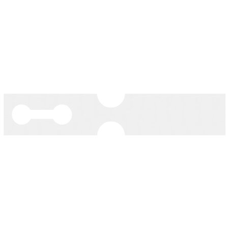 CombiCraft Blanco HDPE sleufetiketten 400x75mm wit - per 250 etiketten