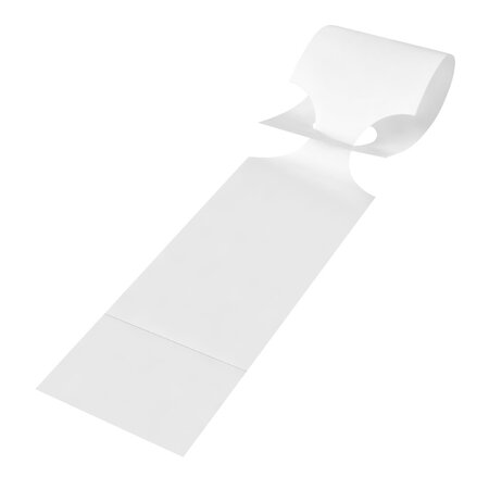 CombiCraft Blanco HDPE sleufetiketten 400x75mm met afscheurstrook wit - per 250 etiketten
