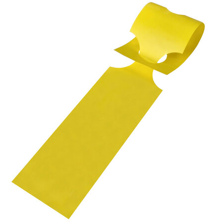 CombiCraft Blanco HDPE sleufetiketten 400x75mm geel - per 250 etiketten