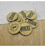 CombiCraFt Plastic bedrukte glittermunten Ø29mm met jouw ontwerp - per 100 stuks