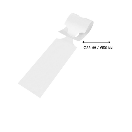 CombiCraft Blanco HDPE sleufetiketten 400x75mm wit - per 250 etiketten