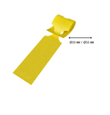 CombiCraft Blanco HDPE sleufetiketten 400x75mm geel - per 250 etiketten