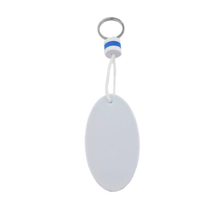 CombiCraft Blanco drijvende sleutelhanger 50x90mm wit-blauw - per stuk
