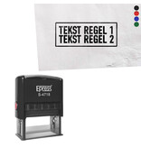 Stempel 47x18mm met tekst - per stuk