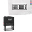 Stempel 47x18mm met tekst - per stuk