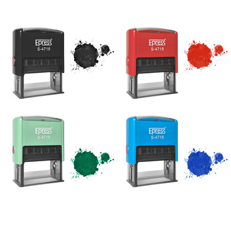 Stempel 47x18mm met tekst - per stuk