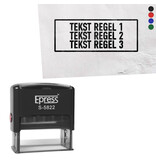 Stempel 58x22mm met eigen tekst - per stuk