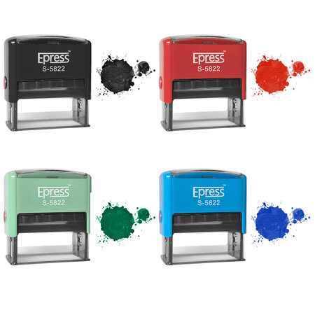 Stempel 58x22mm met eigen tekst - per stuk