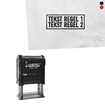 Stempel 27x10mm eigen tekst