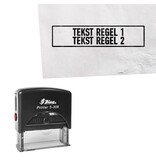 Shiny stempel 45x10mm eigen tekst - per stuk