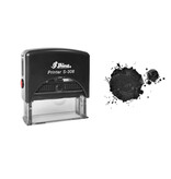 Shiny stempel 45x10mm eigen tekst - per stuk