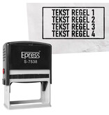 CombiCraft Stempel 75x38mm met eigen tekst - per stuk