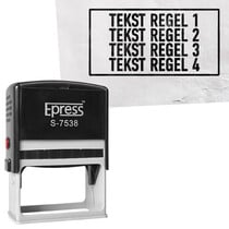 Stempel 75x38mm eigen tekst