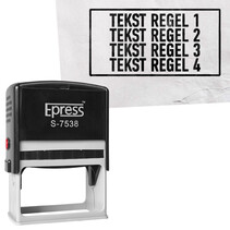 Stempel 75x38mm eigen tekst