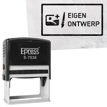 Stempel 75x38mm eigen ontwerp