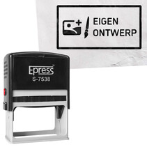 Stempel 75x38mm eigen ontwerp