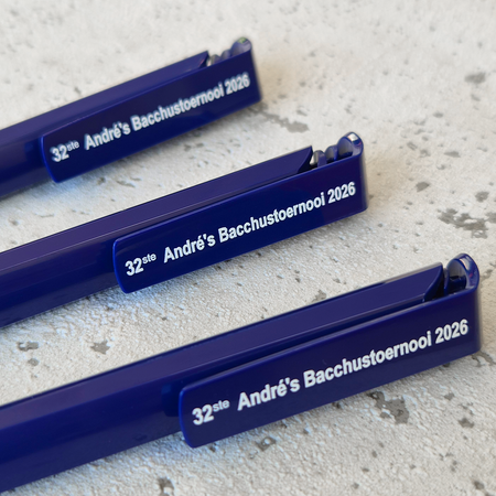 CombiCraft Blauwe pennen bedrukt met eigen tekst - 10 stuks