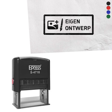 CombiCraft Stempel 47x18mm met eigen ontwerp - per stuk