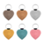 CombiCraft Blanco leren sleutelhanger hart