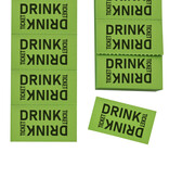 Consumptiebon met tekst drink ticket op strips - per 1000 bonnen