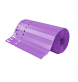CombiCraft Sleufetiketten op rol 200x13mm beschrijfbaar paars  - 1000 etiketten
