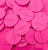 Plastic reliëfmunten met 1 consumptie Ø38mm - per 250 stuks